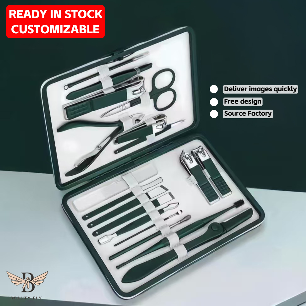 Nail clipper set with customized logo, customized nail clippers, multi - piece nail clipper set, customized nail plier set gift box