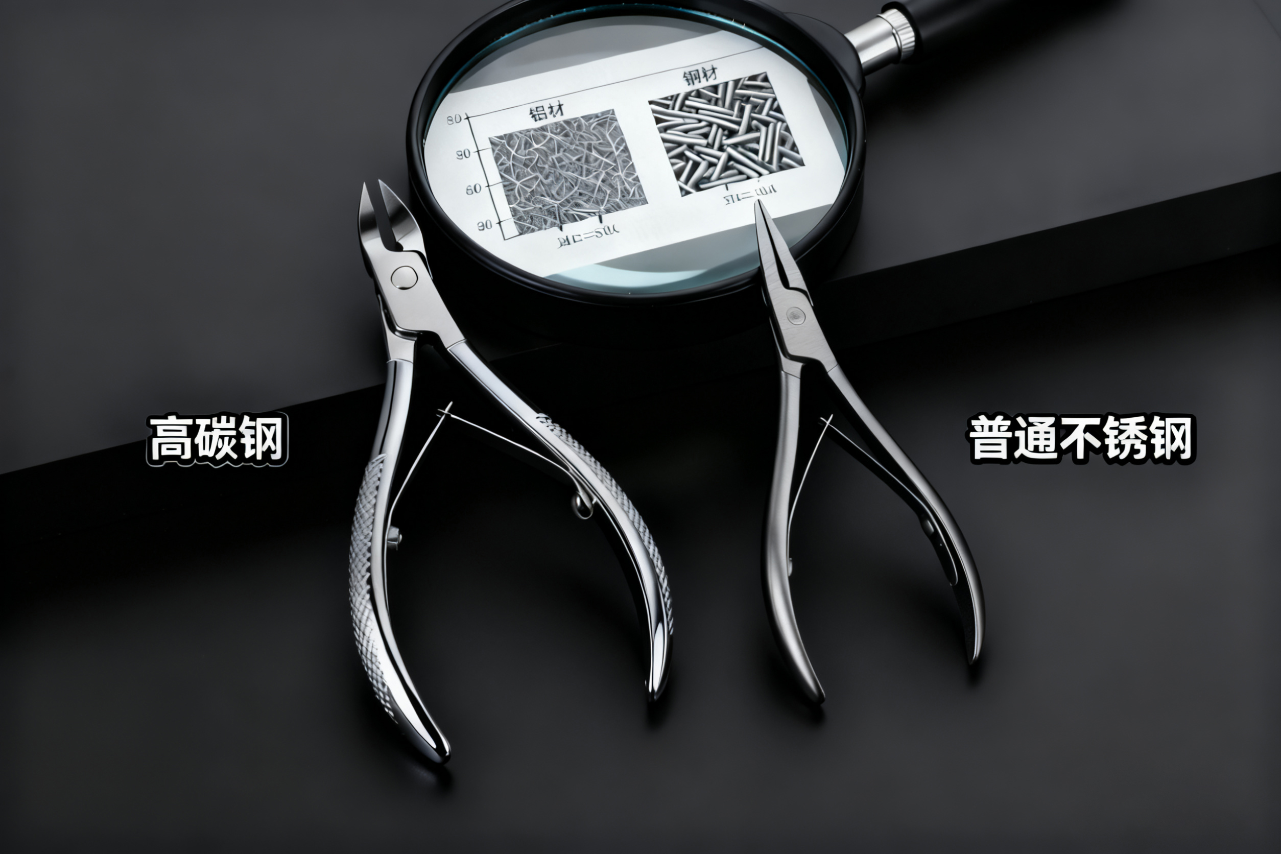 不锈钢指甲剪真的不生锈吗？揭秘高碳钢与普通不锈钢的材质区别---杭州指甲剪定制工厂