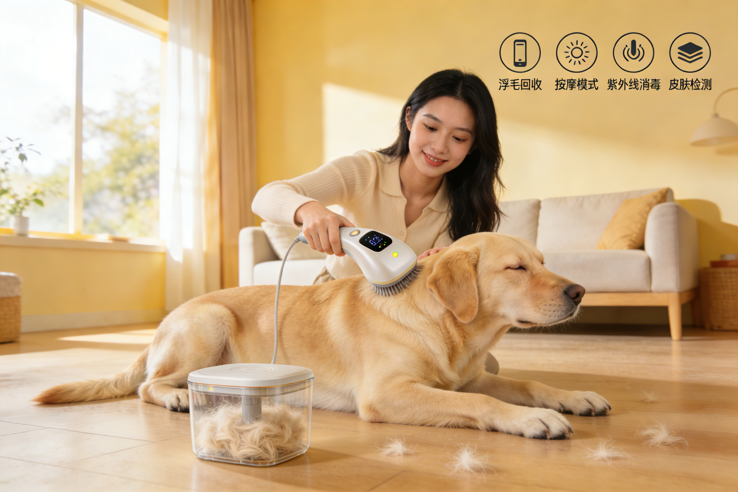 智能宠物梳子走红海外：不止是除毛，更是健康管家