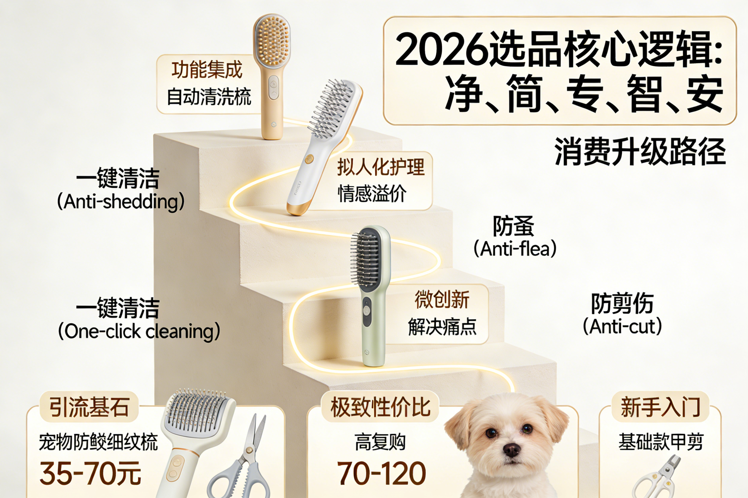 从周销TOP5看2026宠物工具选品逻辑：35-170元价格带如何覆盖刚需与升级需求---杭州迁岸